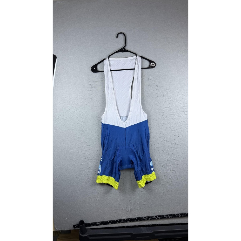 Junk All In Tour 2021 Cycling Bib Shorts Padded Blue‎ Yellow Size Unknown